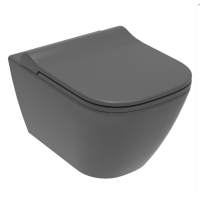 Унітаз підвісний Volle SOLO Rimless без оботковий з сидінням Slim slow-closing (13-55-111Grey) 