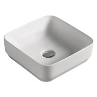 Умывальник на столешницу VOLLE 360x360x125 матовый белый (13-01M-035)