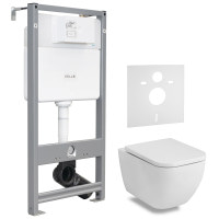 Комплект Volle ORLANDO Rimless унітаз підвісний з сидіння Slow-closing+ інсталяції  VOLLE MASTER EVO 3в1