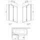 Штора для ванны Radaway Torrenta PND левая 120 прозрачное стекло (201203-101NL)