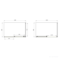 Душова кабіна PRIMERA Frame SHRC55126 120х80 см, скло прозоре