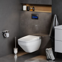 Унітаз підвісний безобідковий FlashClean, з кришкою-біде TouchReel AM.PM CCC50A1700SC Inspire 2.0