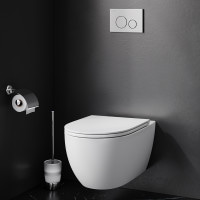 Унітаз підвісний безобідковий FlashClean AM.PM C531700WH Bliss L