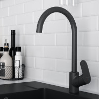 Змішувач для кухні, елегантний чорний AM.PM F80E07122 Like