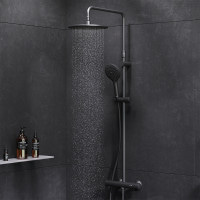 Душова система ShowerSpot з термостатом, чорний AM.PM F0780422 Like