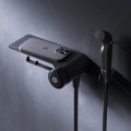 Смеситель TouchReel, монтируемый в стену с гигиеническим душем и полкой AM.PM F0H85A822 X-Joy