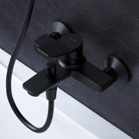 Змішувач для ванни та душу, чорний AM.PM F85A10022 X-Joy