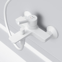 Змішувач для ванни та душу, білий AM.PM F85B10033 X-Joy S