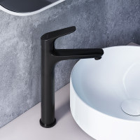 Змішувач для умивальника високий, чорний Damixa 770250300 Origin Bit