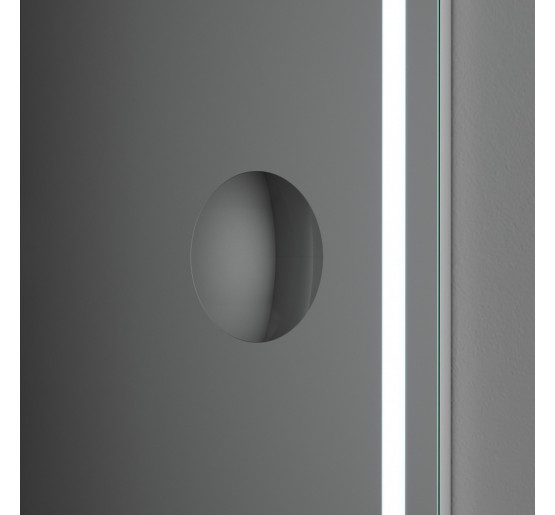 Универсальное зеркало с контурной Led-подсветкой, часами и косметическим зеркалом, 65 см AM.PM M91AMOX0653WG38 GEM