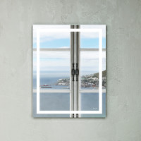 Дзеркало з LED-підсвічуванням по периметру, 55 см AM.PM M91AMOX0551WG38 GEM