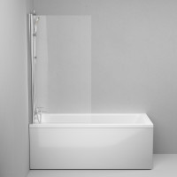 Душова шторка для ванни 80х140 см, роспашна AM.PM WU90BS-D080-140CT Gem