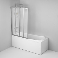 Душова шторка для ванни 100х140 см, поворотно-складна AM.PM WU80BS-100-140CT Like
