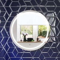 Універсальне дзеркало з контурним LED-підсвічуванням, ІЧ-сенсором, кругле, 80 см AM.PM M85AMOX0801WG38 X-Joy