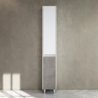 Шкаф-пенал напольный с корзиной, левый AM.PM M91CSL0351BF38 GEM S