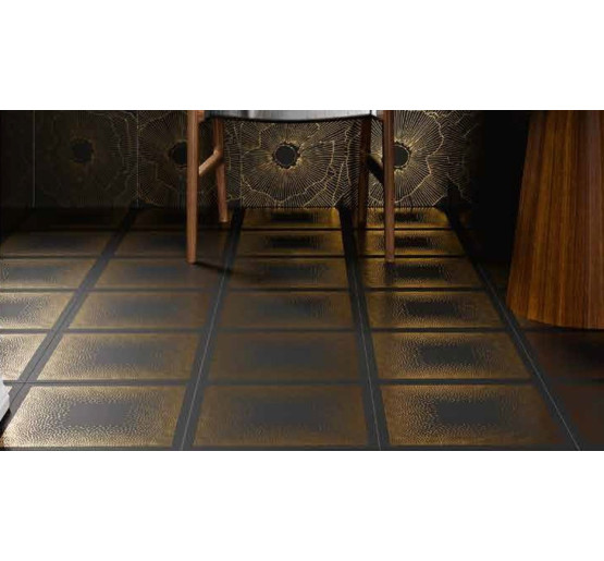 Плитка керамогранитная Art Deco Black Negroni Natural 297,5x297,5x9,9 Aparici