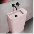 Умывальник напольный из бетона розовый 500L