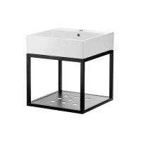 Металева консоль з раковиною підвісна TEMISTO 50x50