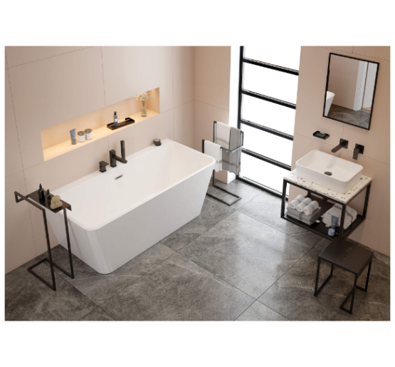 Металлический табурет – столик для ванной MOKKO