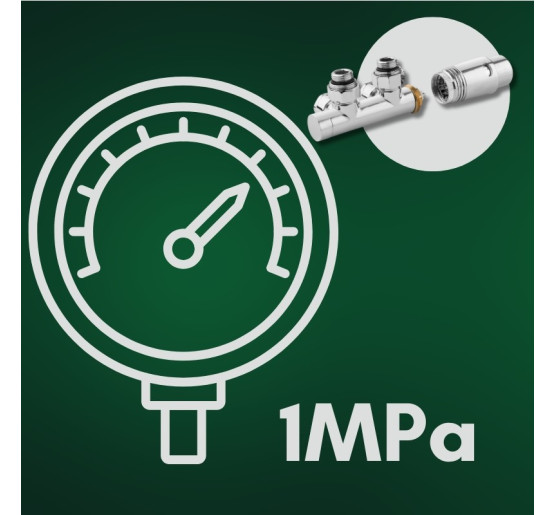 Дизайн крани радіаторні Invena, кутовий термостатичний комплект, срібний