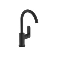 Смеситель Hansgrohe Rebris S 210 для умывальника движение. носик с д/у pop-up. Matt Black (72536670)