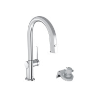 Змішувач Hansgrohe Aqittura M91 FilterSystem 210 1jet pull-out Sbox кухонний (76826000) Chrome
