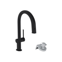 Змішувач Hansgrohe Aqittura M91 FilterSystem 210 1jet pull-out Sbox кухонний (76826670) Matt Black