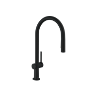 Змішувач Hansgrohe Talis M54 210 2jet кухонний з витяжним виливом Matt Black (72800670)