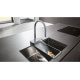 Смеситель Hansgrohe Aquno Select М 81 170 3jet кухонный с вытяжным изливом Sbox (73831800) Stainless Steel