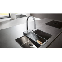 Смеситель Hansgrohe Aquno Select M81 170 3jet кухонный с вытяжным изливом Sbox (73831000)