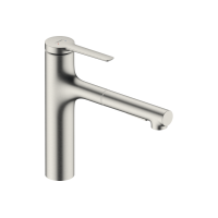 Смеситель Hansgrohe Zesis M33 160 2jet кухонный с вытяжным изливом (74801800) Stainless Steel Finish