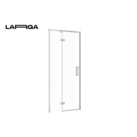 Двері душової кабіни larga 90х195 розпашні лівосторонні, профіль хром Cersanit