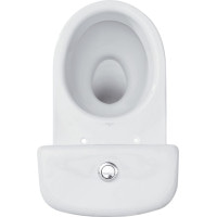 Унітаз-компакт merida 772 011 3/6 л з поліпропіленовим сидінням з металевими кріпленнями Cersanit