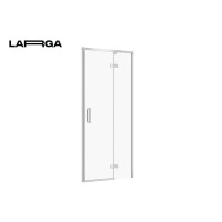 Двері душової кабіни larga 90х195 розпашні правосторонні, профіль хром Cersanit