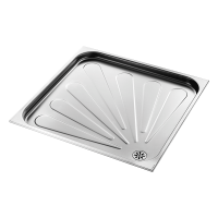 Антивандальный встроенный душевой поддон Delabie из нержавеющей стали 80x80