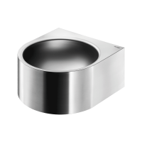 Раковина подвесная антивандальная из нержавеющей стали Delabie FACIL