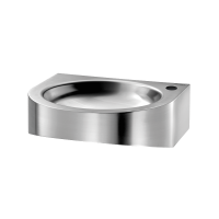 Раковина підвісна антивандальна з нержавіючої сталі з отвором під змішувач Delabie PMR XS 