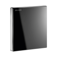 Клавіша змиву для пісуара Delabie TEMPOMATIC 4 ударостійка чорна склокераміка 