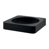 Раковина антивандальна на стільницю з нержавіючої сталі Delabie QUADRA чорна матова 