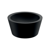 Умивальник антивандальний на стільницю з нержавіючої сталі Delabie ALGUI  чорний матовий 