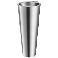 Умивальник підлоговий антивандальний з нержавіючої сталі  з отвором під змішувач Delabie BAILA 