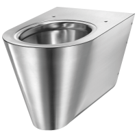 Підвісний антивандальний унітаз з нержавіючої сталі Delabie WC S21 S 