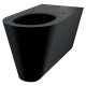 Підвісний унітаз для людей з обмеженими можливостями з нержавіючої сталі чорний матовий Delabie WC 700 S 