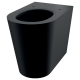 Підлоговий антивандальний унітаз з нержавіючої сталі чорний матовий Delabie WC S21 P 