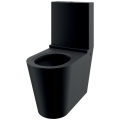 Напольный унитаз с бачком, антивандальный из нержавеющей стали черный матовый Delabie WC MONOBLOCO S21