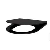 Сидіння Delabie slim чорне для унітазу WC S21