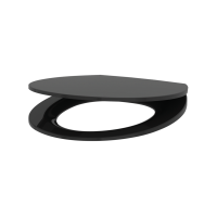 Сидіння Delabie slim чорне для унітазу WC BCN 