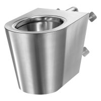 Підлоговий антивандальний унітаз з нержавіючої сталі Delabie WC S21 P TC 