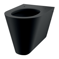 Підвісний антивандальний унітаз з нержавіючої сталі Delabie чорний матовий WC S21 S 