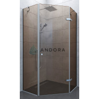Душова кабіна Andora Palace 100x100x200 скло bronze L/R